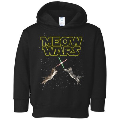 Meow Wars, Cat Wars, Funny Cat, Cat Lover Toddler Hoodie
