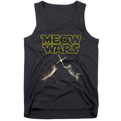 Meow Wars, Cat Wars, Funny Cat, Cat Lover Tank Top