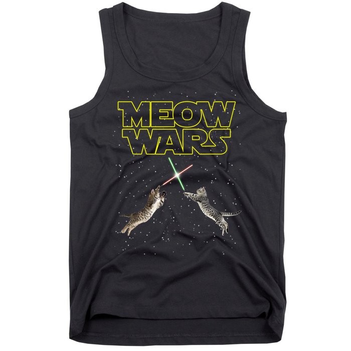 Meow Wars, Cat Wars, Funny Cat, Cat Lover Tank Top