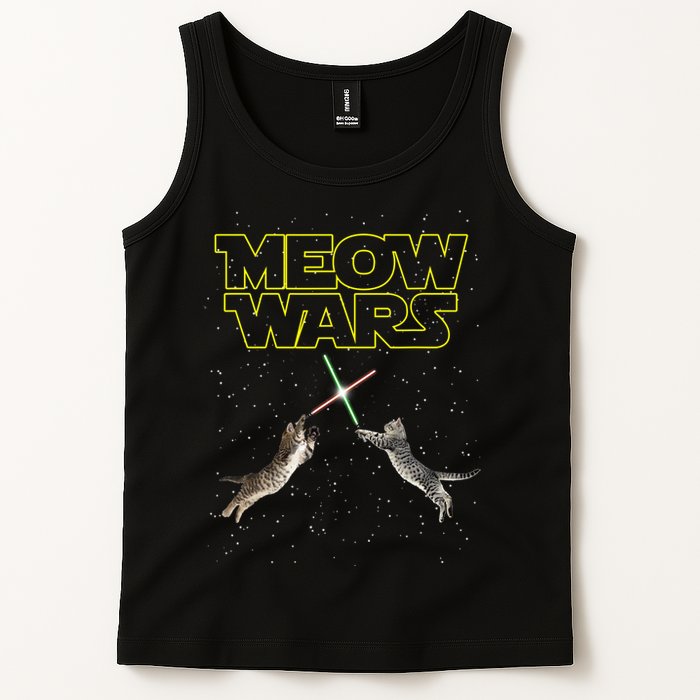 Meow Wars, Cat Wars, Funny Cat, Cat Lover Tank Top