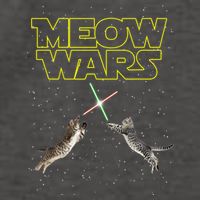Meow Wars, Cat Wars, Funny Cat, Cat Lover Vector Backpack