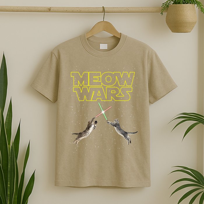 Meow Wars, Cat Wars, Funny Cat, Cat Lover T-Shirt