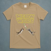 Meow Wars, Cat Wars, Funny Cat, Cat Lover T-Shirt