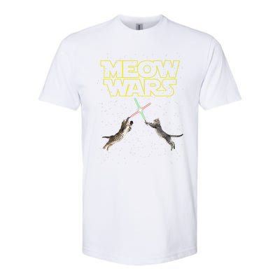 Meow Wars, Cat Wars, Funny Cat, Cat Lover Softstyle CVC T-Shirt