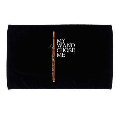 My Wand Chose Me Bassoon Player Funny Bassoon Humor Microfiber Hand Towel