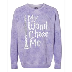 My Wand Chose Me Clarinet Player Clarinetist Music Lover Colorblast Crewneck Sweatshirt