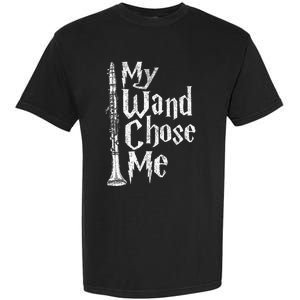 My Wand Chose Me Clarinet Player Clarinetist Music Lover Garment-Dyed Heavyweight T-Shirt