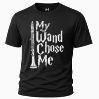 My Wand Chose Me Clarinet Player Clarinetist Music Lover Cooling Performance Crew T-Shirt