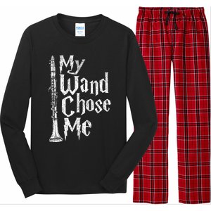 My Wand Chose Me Clarinet Player Clarinetist Music Lover Long Sleeve Pajama Set