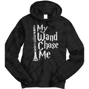 My Wand Chose Me Clarinet Player Clarinetist Music Lover Tie Dye Hoodie