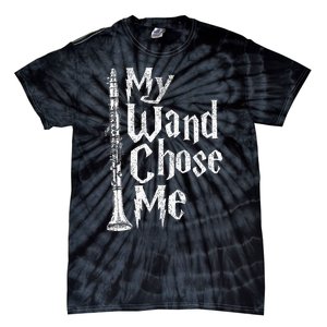 My Wand Chose Me Clarinet Player Clarinetist Music Lover Tie-Dye T-Shirt