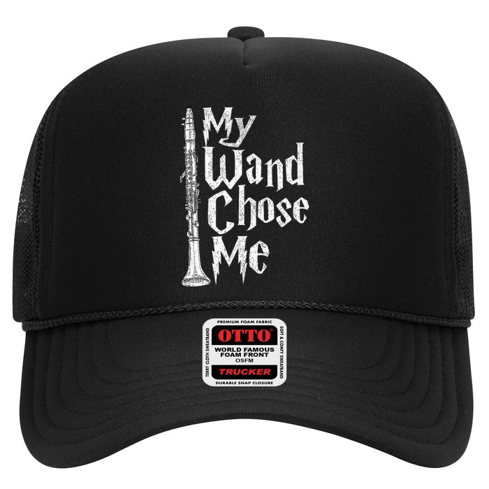 My Wand Chose Me Clarinet Player Clarinetist Music Lover Trucker Hat