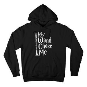 My Wand Chose Me Clarinet Player Clarinetist Music Lover Tall Hoodie