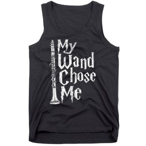 My Wand Chose Me Clarinet Player Clarinetist Music Lover Tank Top