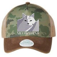 Meowtains Winter Cat Art Snow Skiing On Cat Mountain Legacy Tie Dye Trucker Hat