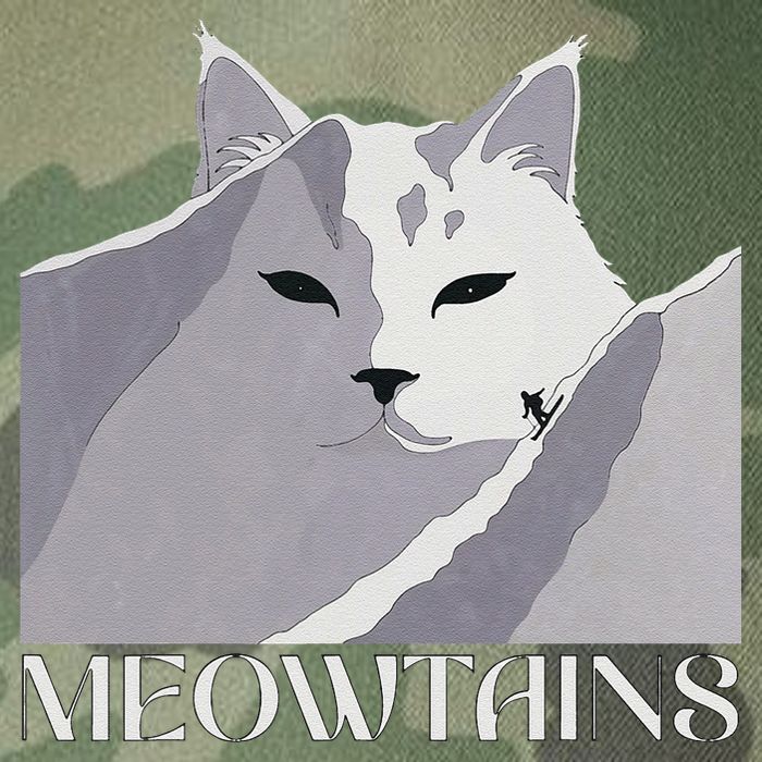 Meowtains Winter Cat Art Snow Skiing On Cat Mountain Legacy Tie Dye Trucker Hat