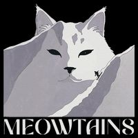 Meowtains Winter Cat Art Snow Skiing On Cat Mountain 16 in Basic Backpack