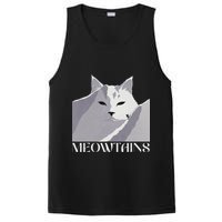 Meowtains Winter Cat Art Snow Skiing On Cat Mountain PosiCharge Competitor Tank