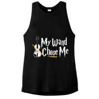 My Wand Chose Me Violin Player Violinist Music Ladies PosiCharge Tri-Blend Wicking Tank