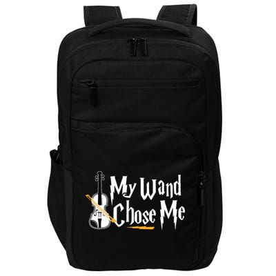 My Wand Chose Me Violin Player Violinist Music Impact Tech Backpack