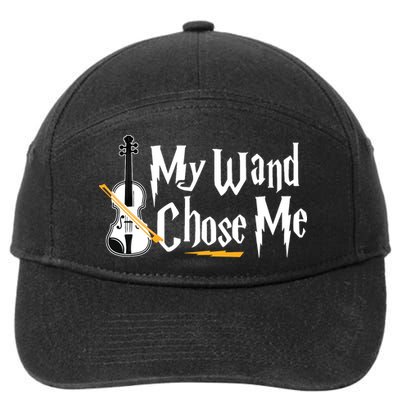My Wand Chose Me Violin Player Violinist Music 7-Panel Snapback Hat
