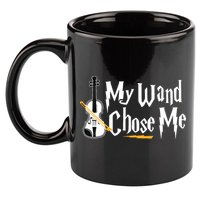 My Wand Chose Me Violin Player Violinist Music 11oz C Handle Ceramic Mug