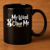 My Wand Chose Me Violin Player Violinist Music 11oz C Handle Ceramic Mug