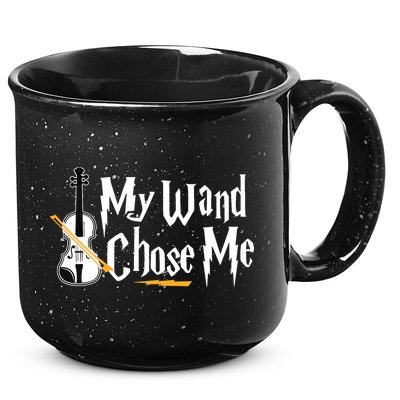 My Wand Chose Me Violin Player Violinist Music 15oz Campfire Ceramic Mug