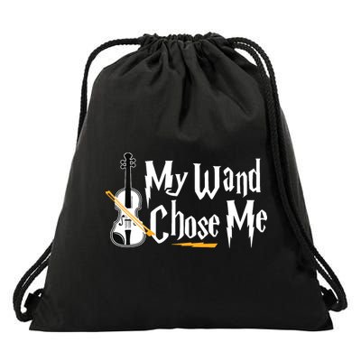 My Wand Chose Me Violin Player Violinist Music Drawstring Bag