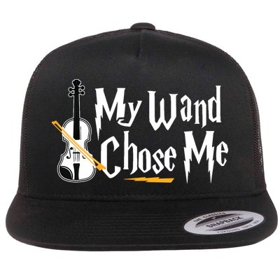 My Wand Chose Me Violin Player Violinist Music Flatbill Hat
