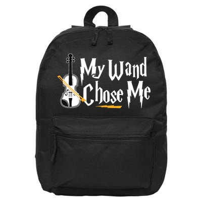 My Wand Chose Me Violin Player Violinist Music 16 in Basic Backpack