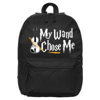 My Wand Chose Me Violin Player Violinist Music 16 in Basic Backpack