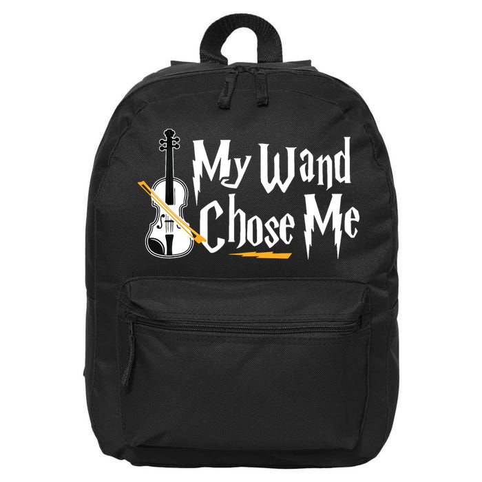 My Wand Chose Me Violin Player Violinist Music 16 in Basic Backpack