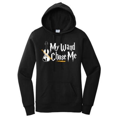 My Wand Chose Me Violin Player Violinist Music Women's Pullover Hoodie