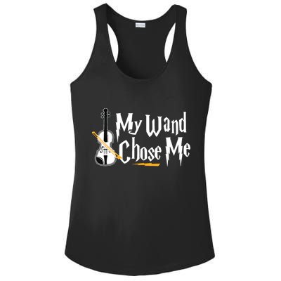 My Wand Chose Me Violin Player Violinist Music Ladies PosiCharge Competitor Racerback Tank