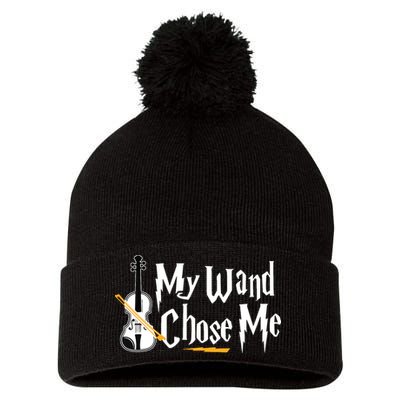 My Wand Chose Me Violin Player Violinist Music Pom Pom 12in Knit Beanie