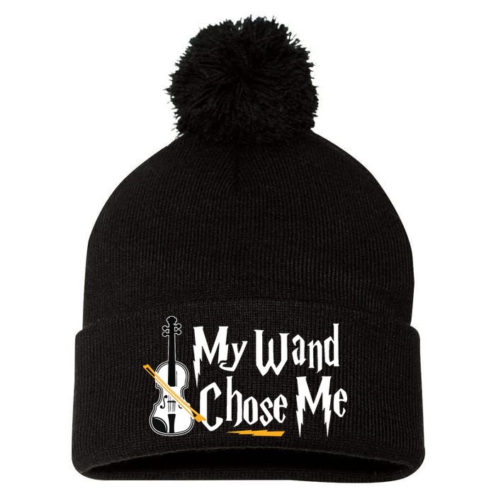 My Wand Chose Me Violin Player Violinist Music Pom Pom 12in Knit Beanie
