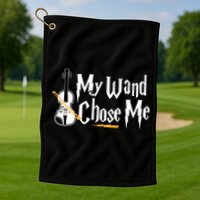 My Wand Chose Me Violin Player Violinist Music Golf Towel