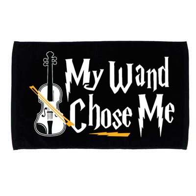 My Wand Chose Me Violin Player Violinist Music Microfiber Hand Towel
