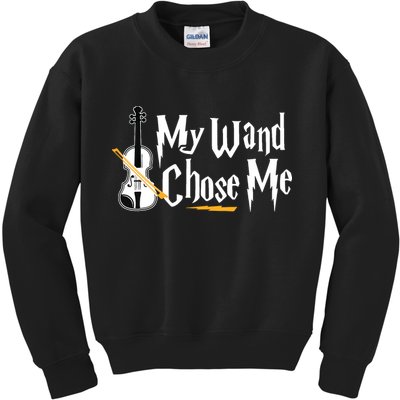 My Wand Chose Me Violin Player Violinist Music Kids Sweatshirt