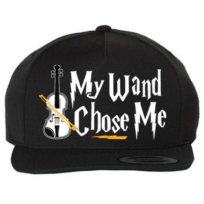 My Wand Chose Me Violin Player Violinist Music Wool Snapback Cap