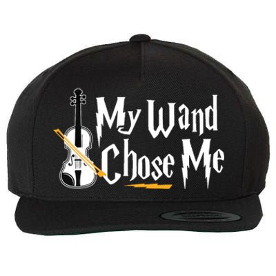 My Wand Chose Me Violin Player Violinist Music Wool Snapback Cap