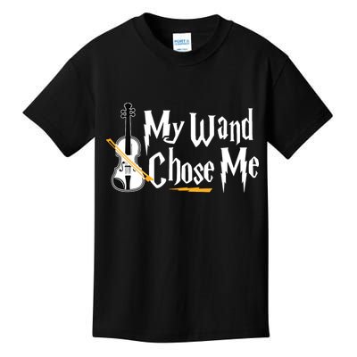 My Wand Chose Me Violin Player Violinist Music Kids T-Shirt