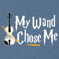 My Wand Chose Me Violin Player Violinist Music Garment-Dyed Sweatshirt