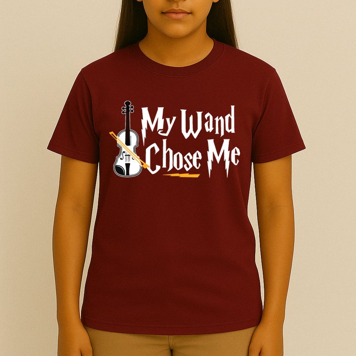 My Wand Chose Me Violin Player Violinist Music T-Shirt