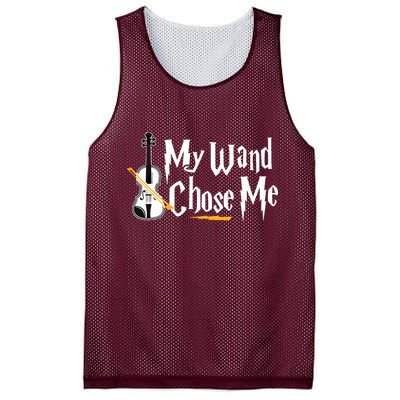 My Wand Chose Me Violin Player Violinist Music Mesh Reversible Basketball Jersey Tank