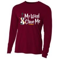 My Wand Chose Me Violin Player Violinist Music Cooling Performance Long Sleeve Crew