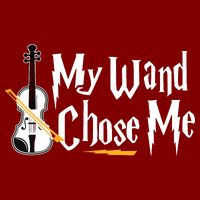 My Wand Chose Me Violin Player Violinist Music Youth Performance Sprint T-Shirt