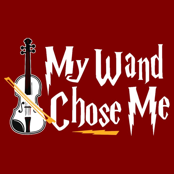My Wand Chose Me Violin Player Violinist Music Youth Performance Sprint T-Shirt
