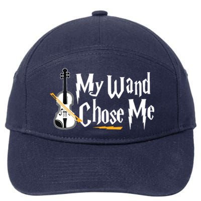 My Wand Chose Me Violin Player Violinist Music 7-Panel Snapback Hat